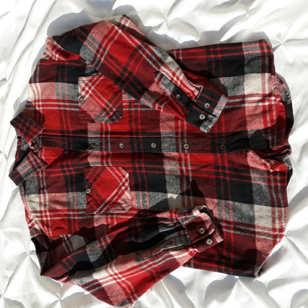 C.E. Schmidt Workwear Lg Thick Plaid Button Down Shirt